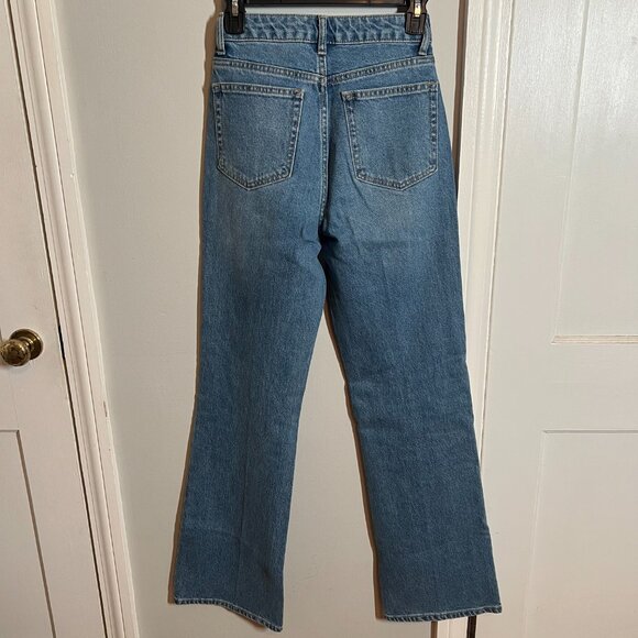 H&M High Rise Straight Leg Jeans | Size 2 | Medium Blue Wash - Picture 5 of 5